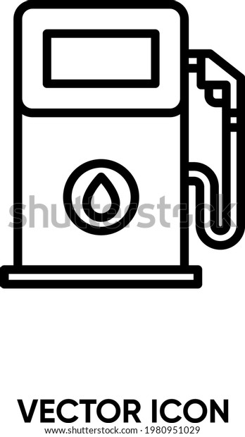 Petrol station vector icon.\
Modern, simple flat vector illustration for website or mobile app.\
Gas station symbol, logo illustration. Pixel perfect vector\
graphics	