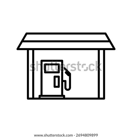  petrol station, venctor icon, petrol station