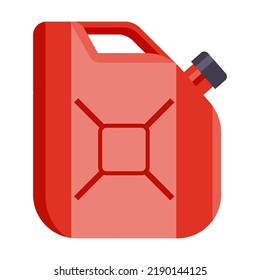 Petrol storage cylinders flat icon. Oxygen, nitrogen, carbon dioxide, helium tanks and containers isolated vector illustration