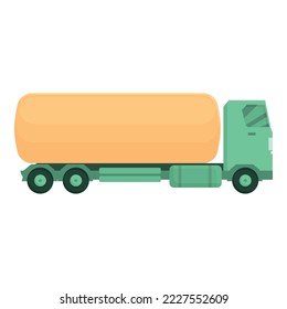 Petrol tank icon cartoon vector. Tanker truck. Fuel cargo