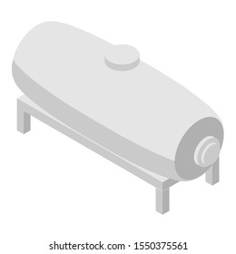 Petrol tank icon. Isometric of petrol tank vector icon for web design isolated on white background