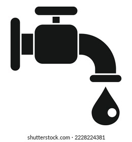 Icono de la grieta de gasolina simple vector. Desastre global. Calentamiento ecológico