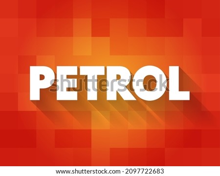 Petrol text quote, concept background