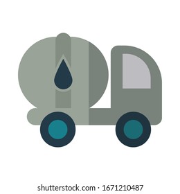 coche de gasolina en el diseño de ilustración vectorial de fondo blanco