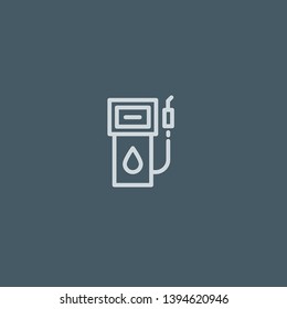 Petrol vector icon. Petrol concept stroke symbol design. Thin graphic elements vector illustration, outline pattern for your web site design, logo, UI. EPS 10.