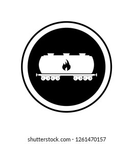 Petrol wagon icon. Simple illustration of petrol wagon icon for web design isolated on white background