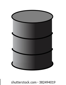 Petroleum barrel vector illustration, fuel barrel vector clipart element, oil or gas barrel, black barrel, black barrel icon, petroleum barrel scalable illustration, vector clipart petroleum industry