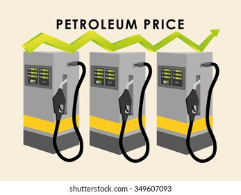 Petroleum concept with price icons design, vector illustration 10 eps graphic.