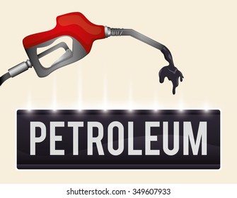 Petroleum concept with price icons design, vector illustration 10 eps graphic.