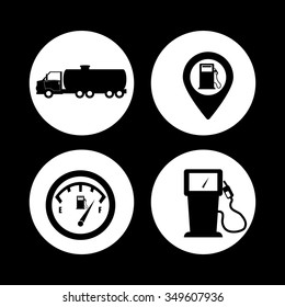 Petroleum concept with price icons design, vector illustration 10 eps graphic.