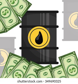 Petroleum concept with price icons design, vector illustration 10 eps graphic.