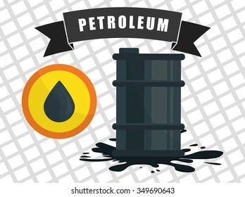 Petroleum concept with price icons design, vector illustration 10 eps graphic.