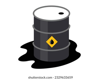 Petroleumcontainer-Illustration mineralischer Bodenschätze 