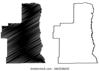 Petroleum County, Montana (U.S. county, United States of America, USA, U.S., US) map vector illustration, scribble sketch Petroleum map