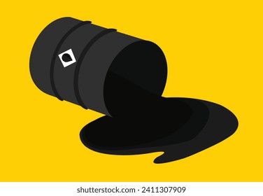 Petroleum crude oil liquid illustration