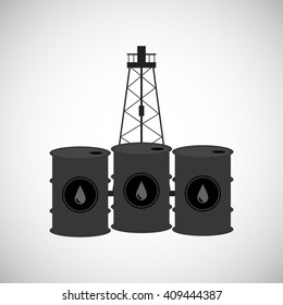 Petroleum design, economy and oil  industry concept, vector illustration