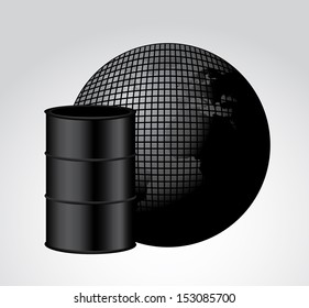 petroleum design over gray background vector illustration