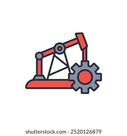 icono de ingeniero de petróleo. Vector. Movimiento editable. signo de estilo lineal para uso Diseño web, logotipo. Ilustración de símbolo.