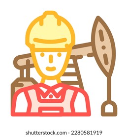 petroleum engineer technology color icon vector. petroleum engineer technology sign. isolated symbol illustration