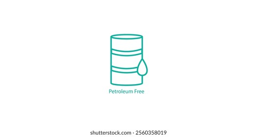 Petroleum Free Badge – Eco-Friendly Vector Icon Design