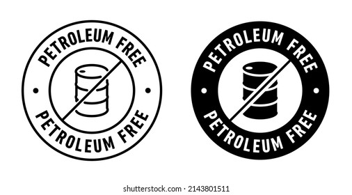 Petroleum free vector badge icon