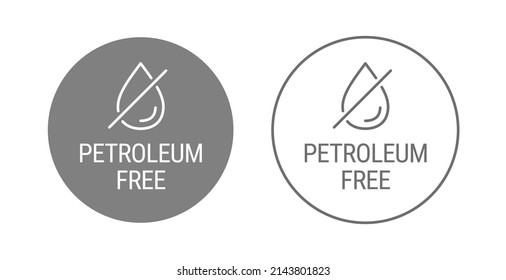 Petroleum free vector badge icon