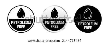 Petroleum free vector badge icon