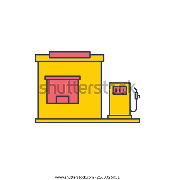 Petroleum fuel station icon\
vector