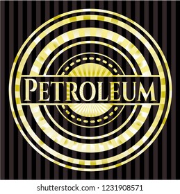 Petroleum gold badge or emblem