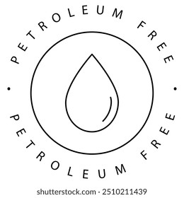 Petroleum Icon Design. Stellt fossile Brennstoffe, Öl, Energie und nicht erneuerbare Ressourcen dar. Vektorsymbol mit bearbeitbarem Strich.