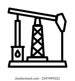 Petroleum icon illustration in line style. Perfect for website mobile app presentation. Suitable for any user interface and user experience