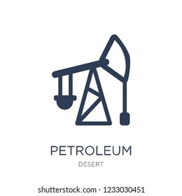 Petroleum icon. Trendy flat vector Petroleum icon on white background from Desert collection, vector illustration can be use for web and mobile, eps10