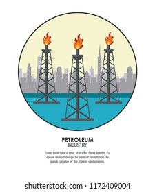 Petroleum industry concept