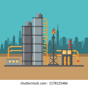 Petroleum industry concept