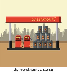 Petroleum industry concept