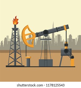 Petroleum industry concept