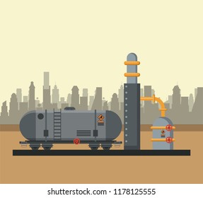Petroleum industry concept