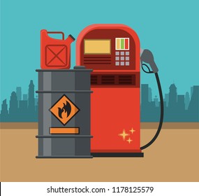 Petroleum industry concept