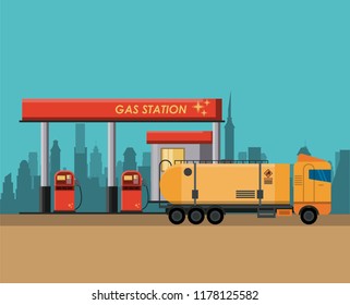 Petroleum industry concept