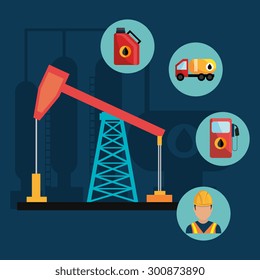 Petroleum industry design, vector illustration eps 10.