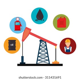 Petroleum industry design, vector illustration eps 10.