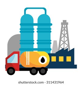 Petroleum industry design, vector illustration eps 10.