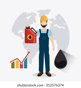 Petroleum industry design, vector illustration eps 10.