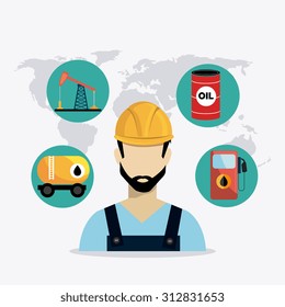 Petroleum industry design, vector illustration eps 10.
