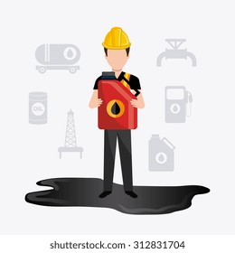 Petroleum industry design, vector illustration eps 10.