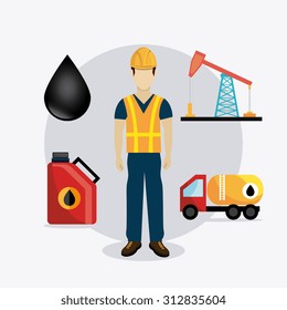 Petroleum industry design, vector illustration eps 10.