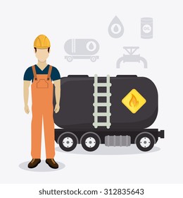 Petroleum industry design, vector illustration eps 10.