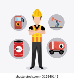 Petroleum industry design, vector illustration eps 10.