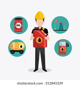 Petroleum industry design, vector illustration eps 10.