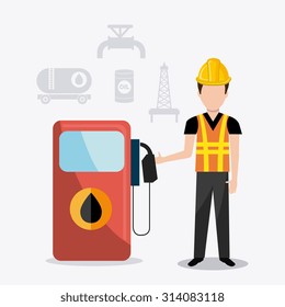 Petroleum industry design, vector illustration eps 10.